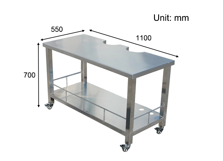 Veterinary Surgical Stainless Steel Pet B-Mode Ultrasound Operating Table